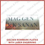 Golden Silver Rowmark Plates Laser Engraving